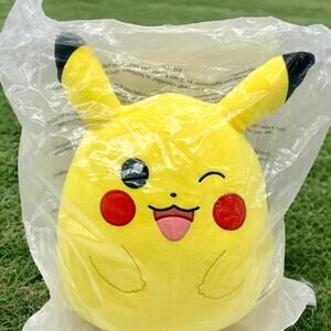 Brand New Squishmallow 12 inch Winking Pikachu Pokemon Center Exclusive Sealed